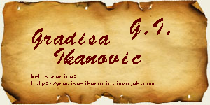 Gradiša Ikanović vizit kartica